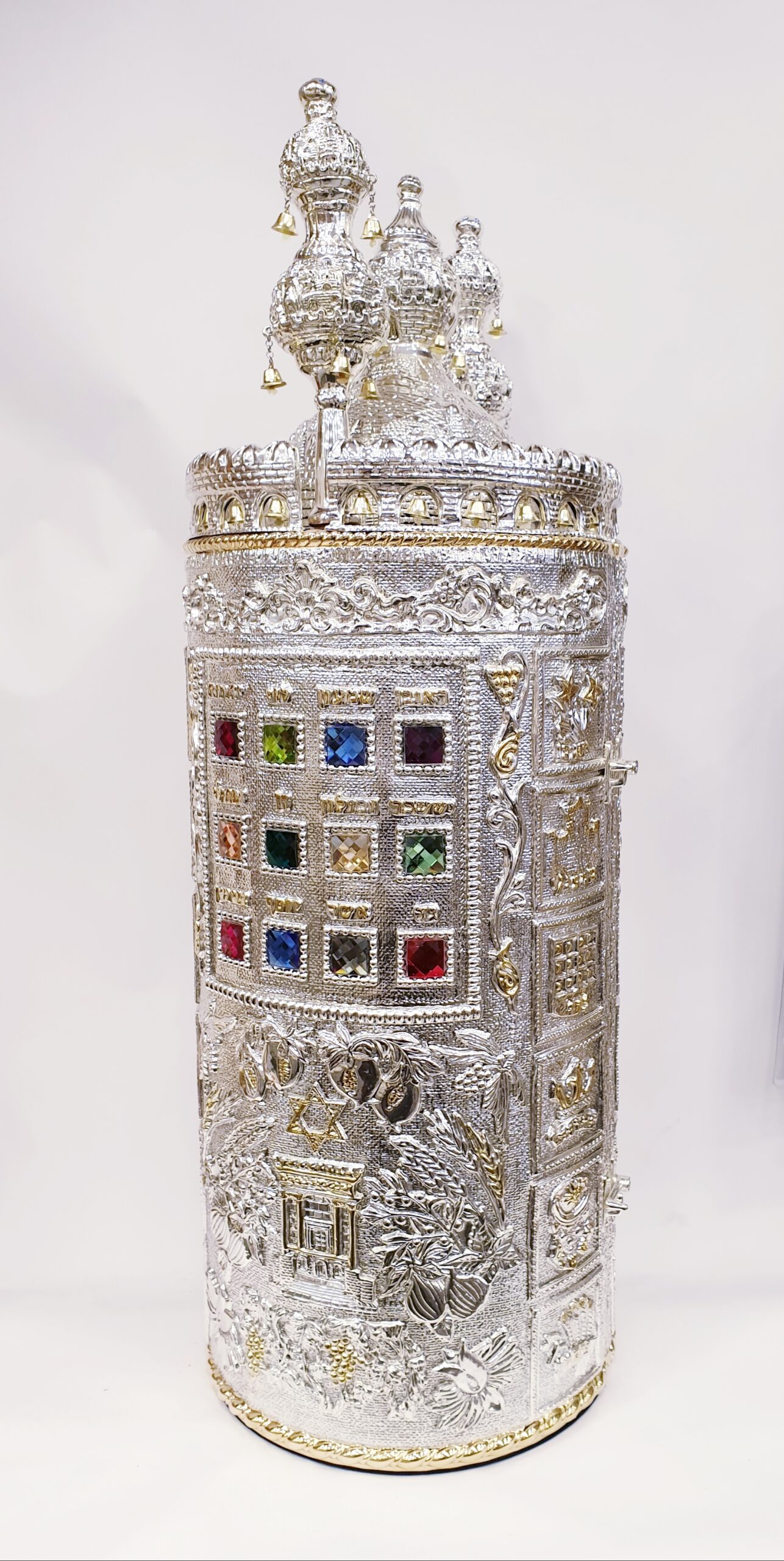 Torah Scroll Case - Breastplate and Tablets