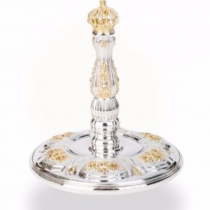 Etz Chaim Solid Silver with Pure Gold Blend - Flower