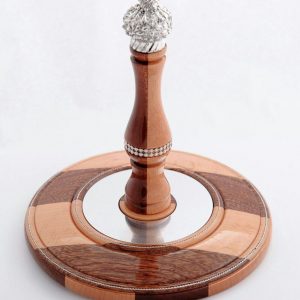 Tree of Life Mixed Wood - Mahogany and Beech - Silver (Copy)