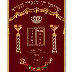 Velvet Parochet - Standard Chabad