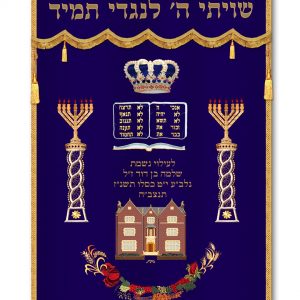 Velvet Parochet - Standard Chabad 700