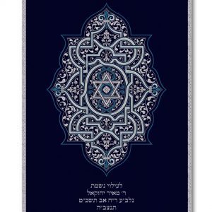 Velvet Parochet - Moroccan Ornament Silver