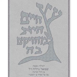 Velvet Parochet - Etz Chaim Classic Silver