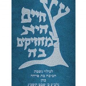 מעיל קטיפה - עץ חיים קלאסי כסף