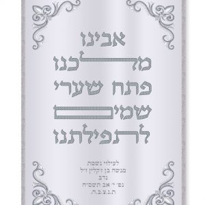 Velvet Parochet - Verse Our Father Our King Silver