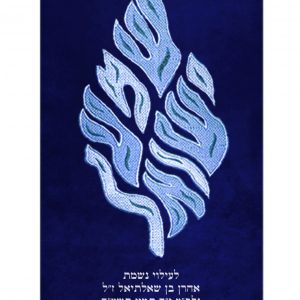 Velvet Torah Mantle - Shema Yisrael - Silver