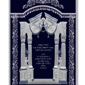 Velvet Parochet - Vilna Gate Silver