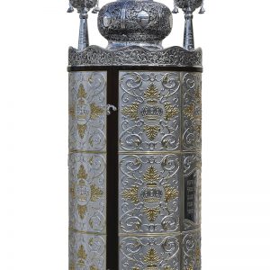 Torah Scroll Case Crown of Royalty Gold David's Crown