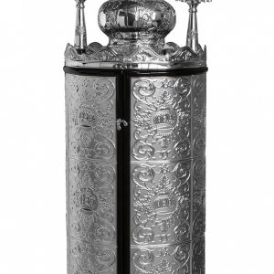 Torah Scroll Case Crown of Royalty Dome of David
