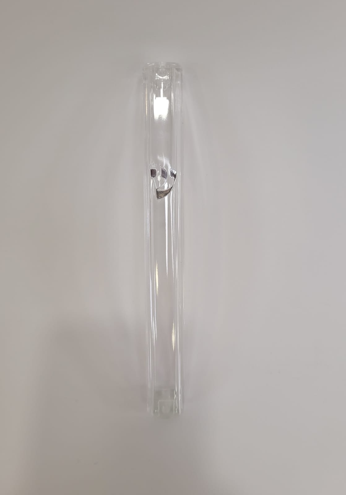 Transparent Plastic Mezuzah Cases 12, 15 cm