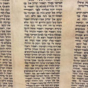 Restored Sefer Torah Admor HaZaken Height 48 cm SKU 21