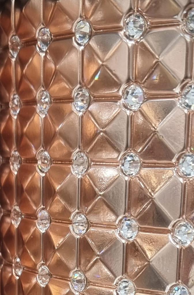 Premium Sefer Torah Case Rose Gold with Menorah and Star of David Settings - Image 3