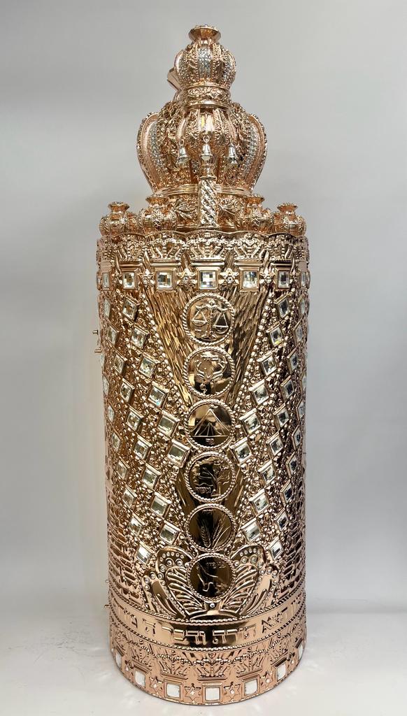 New Case for Sefer Torah Rose Gold Diamond Model Unique - Image 5