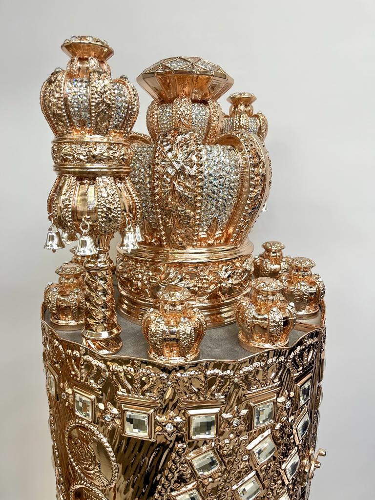 New Case for Sefer Torah Rose Gold Diamond Model Unique - Image 12