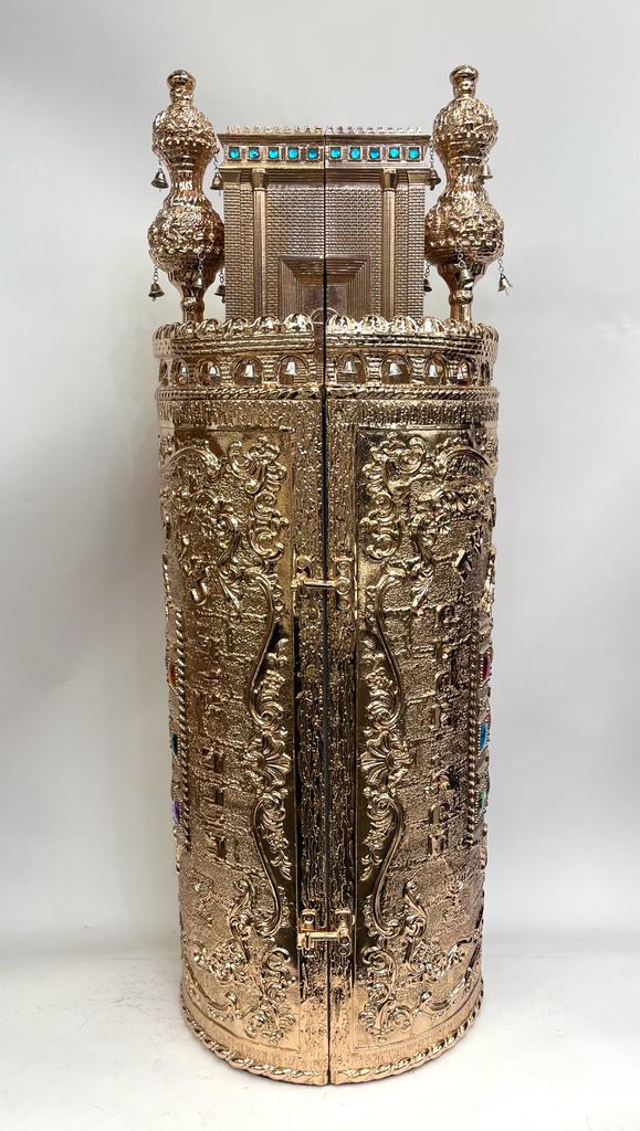 Torah Case Rose Gold Holy Temple Head - Image 8