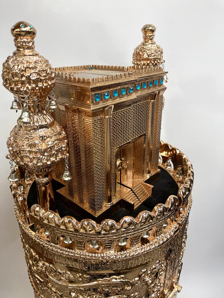 Torah Case Rose Gold Holy Temple Head - Image 5