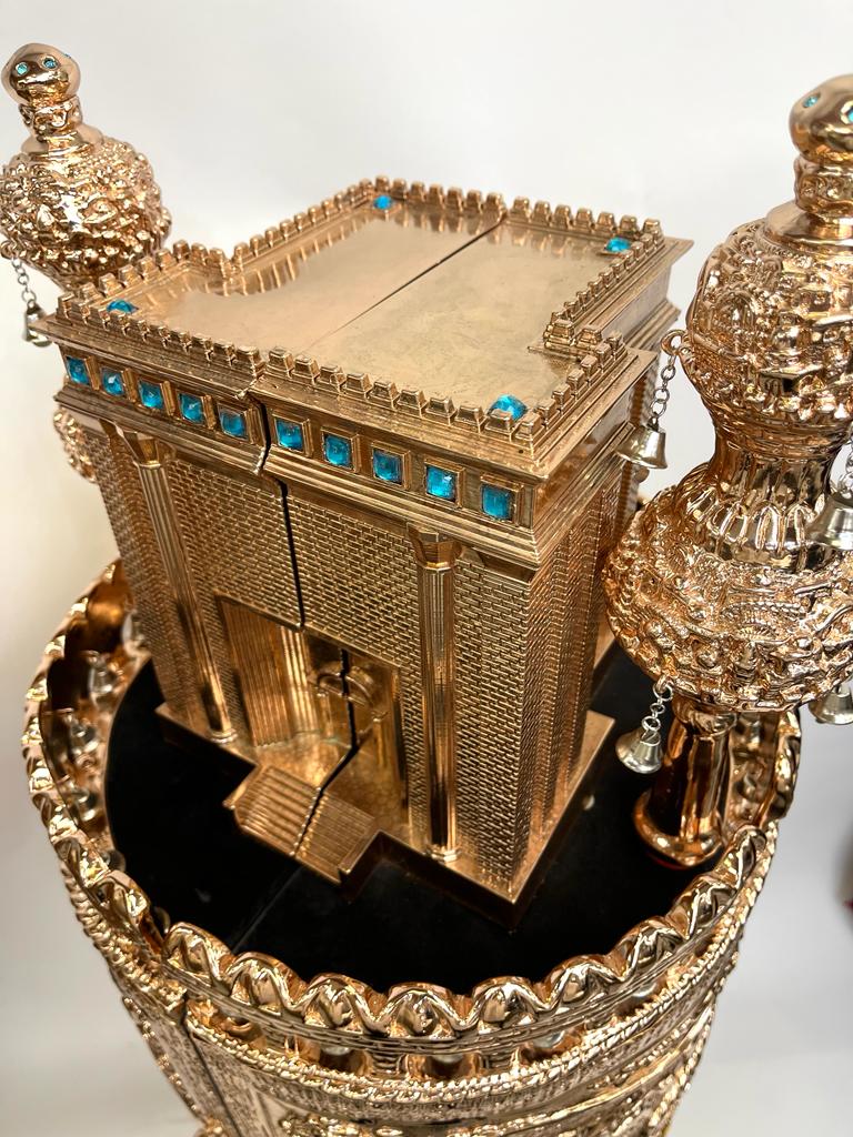 Torah Case Rose Gold Holy Temple Head - Image 3