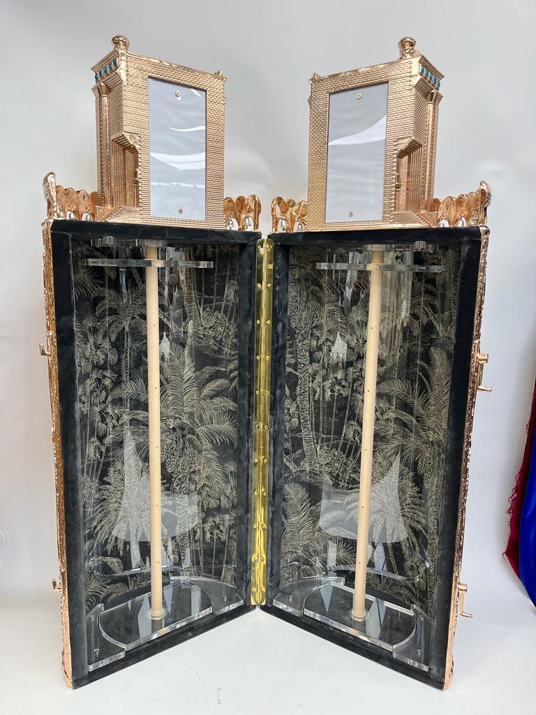 Torah Case Rose Gold Holy Temple Head - Image 2