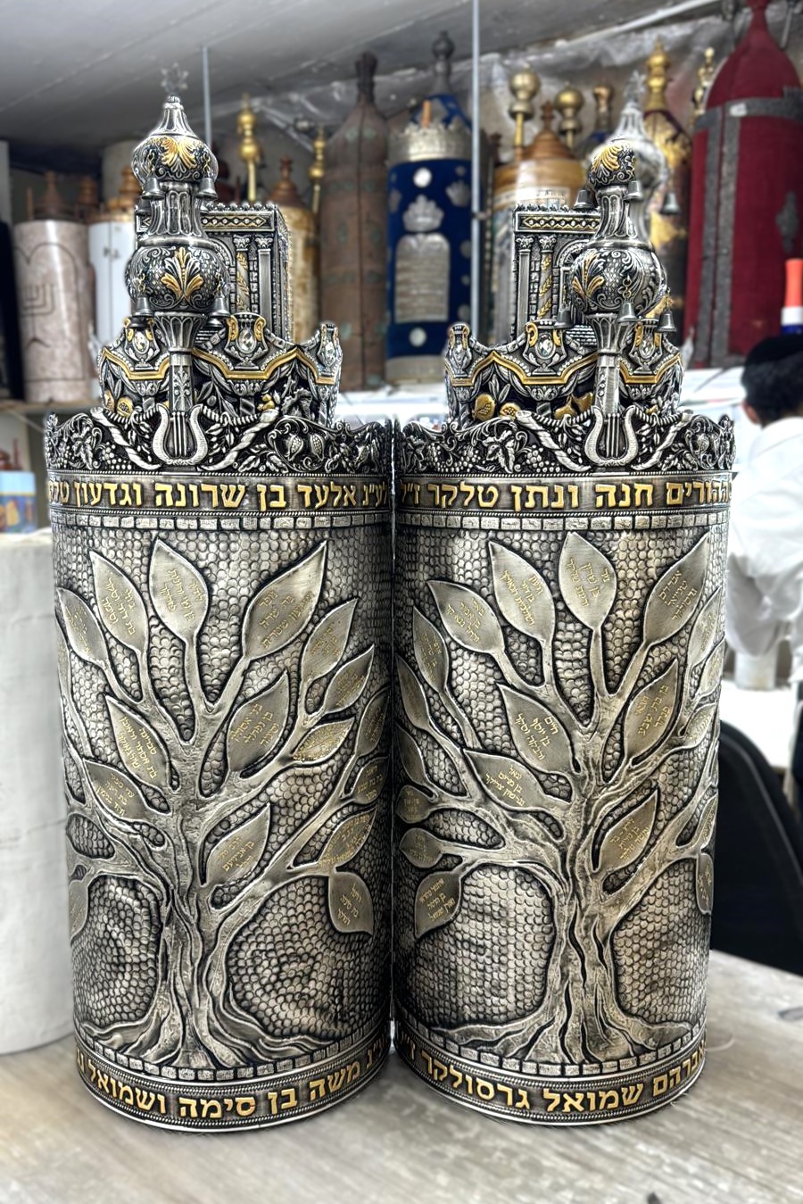 Magnificent Torah Case for Torah Donors Group with option for up to 300 names