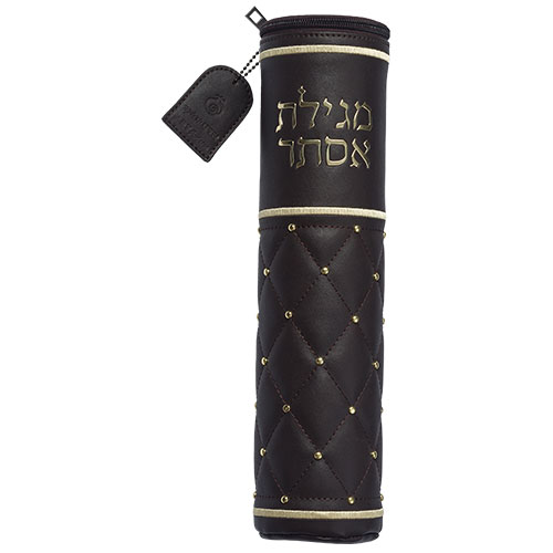 case for Megillat Esther faux leather brown in a Variety of Sizes