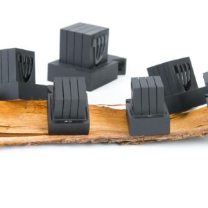 Tefillin Batim with Grooves Miniature/Standard