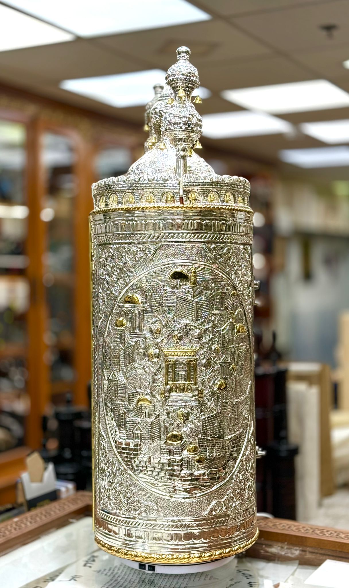 Torah Case Oval Beit HaMikdash Jerusalem