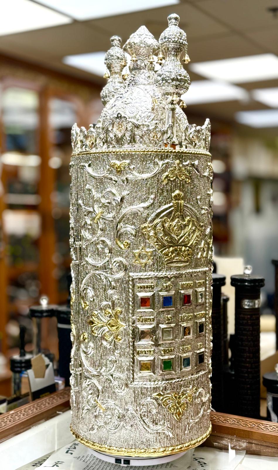Torah Case Choshen and Crown
