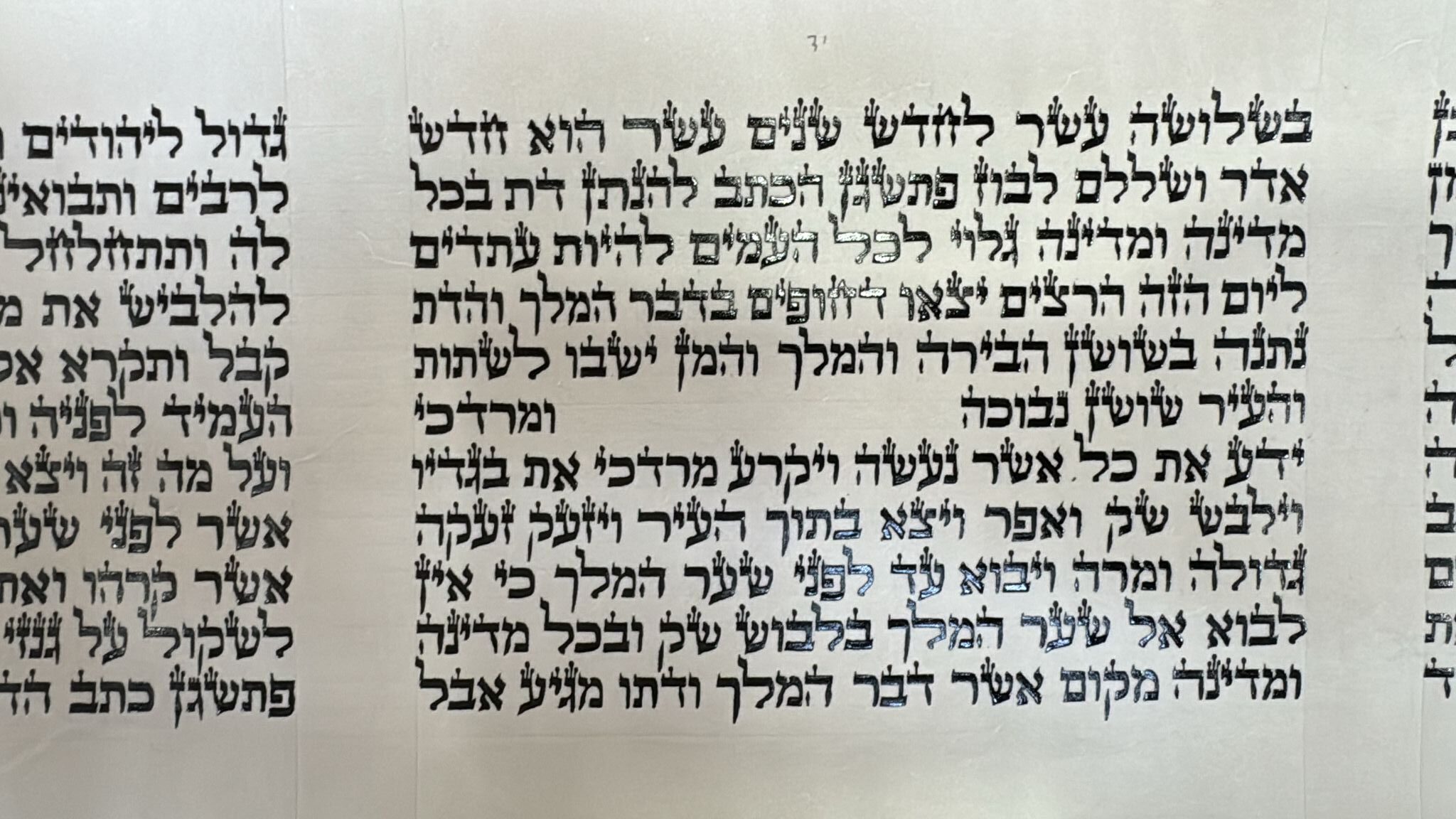 Megillat Esther Sephardic, Premium Mehudar, 11 Lines, Cat. 563 - Image 3