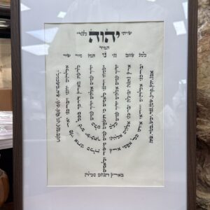 LaMenatzeach Written by a Sofer, Framed