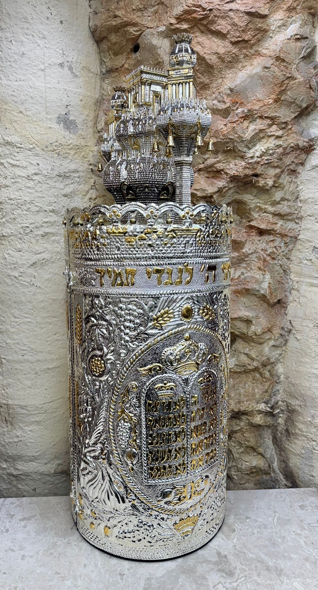 Torah Case with 3D Crown Top - Image 3