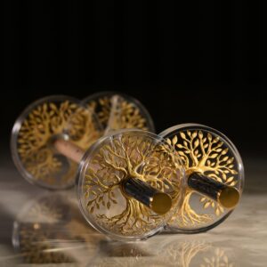 Magnificent Epoxy Etz Chaim with Gold Accents