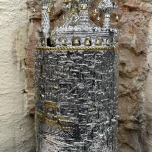 Silver-Plated Torah Case for 36 cm Parchment
