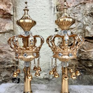 Rimonim for Sephardic Sefer Torah, Malkhut Model