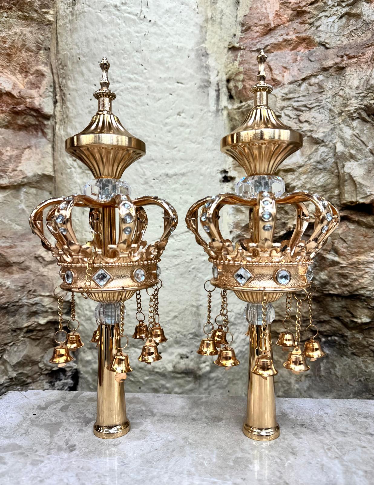 Rimonim for Sephardic Sefer Torah, Malkhut Model
