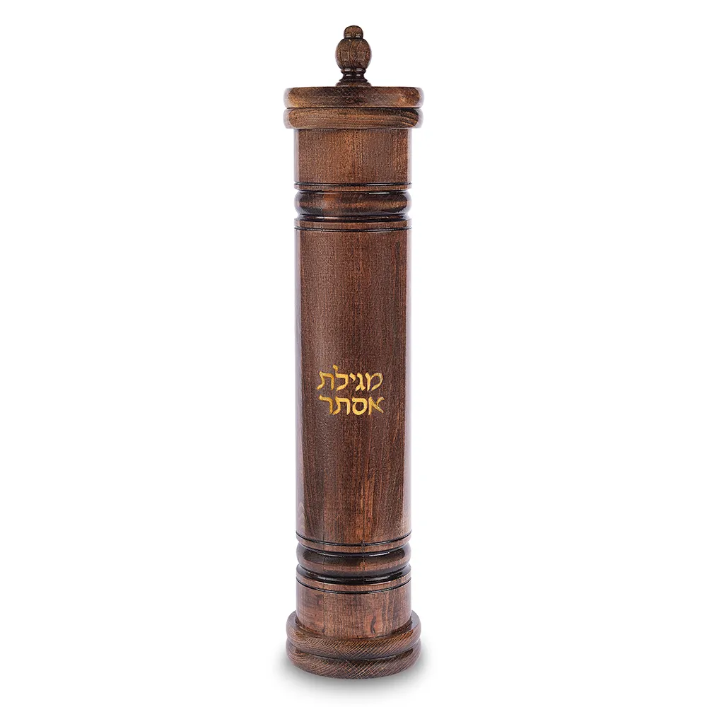 Wooden Megillah Case for Megillat Esther