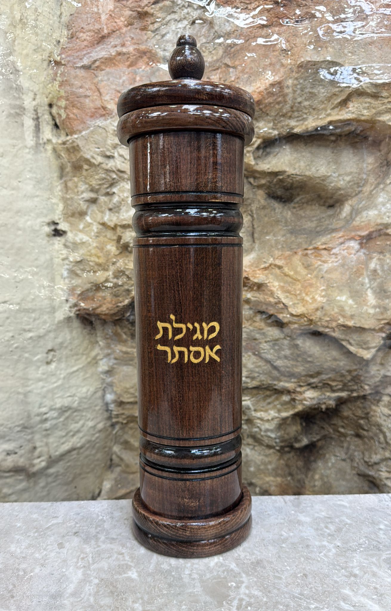 Wooden Megillah Case for Megillat Esther - Image 2