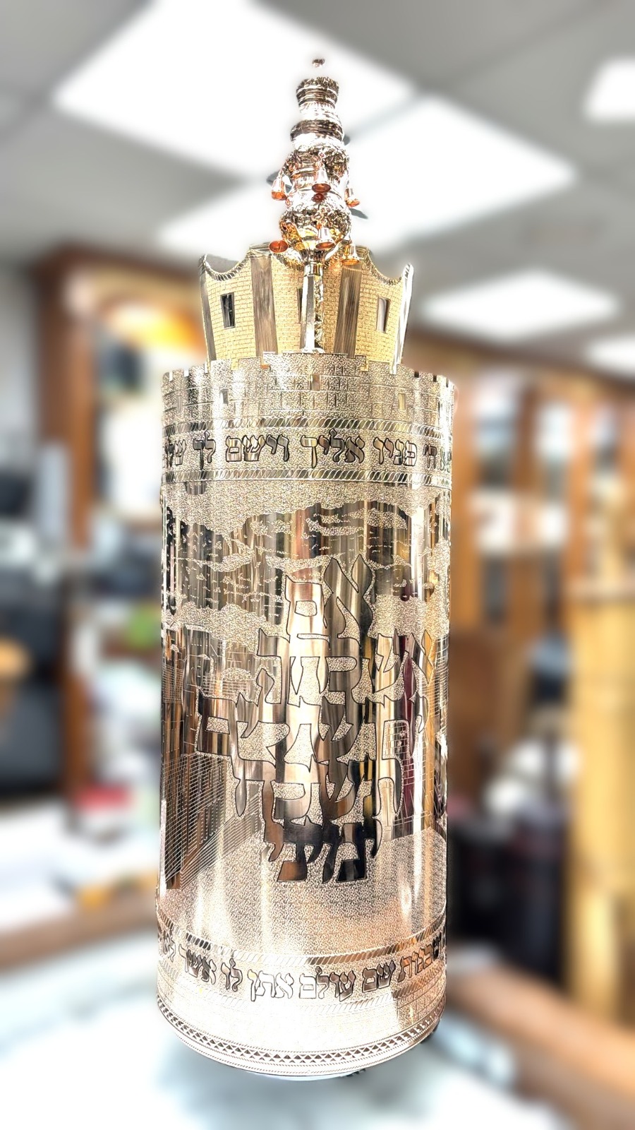 Torah Case with Rose Gold Plating