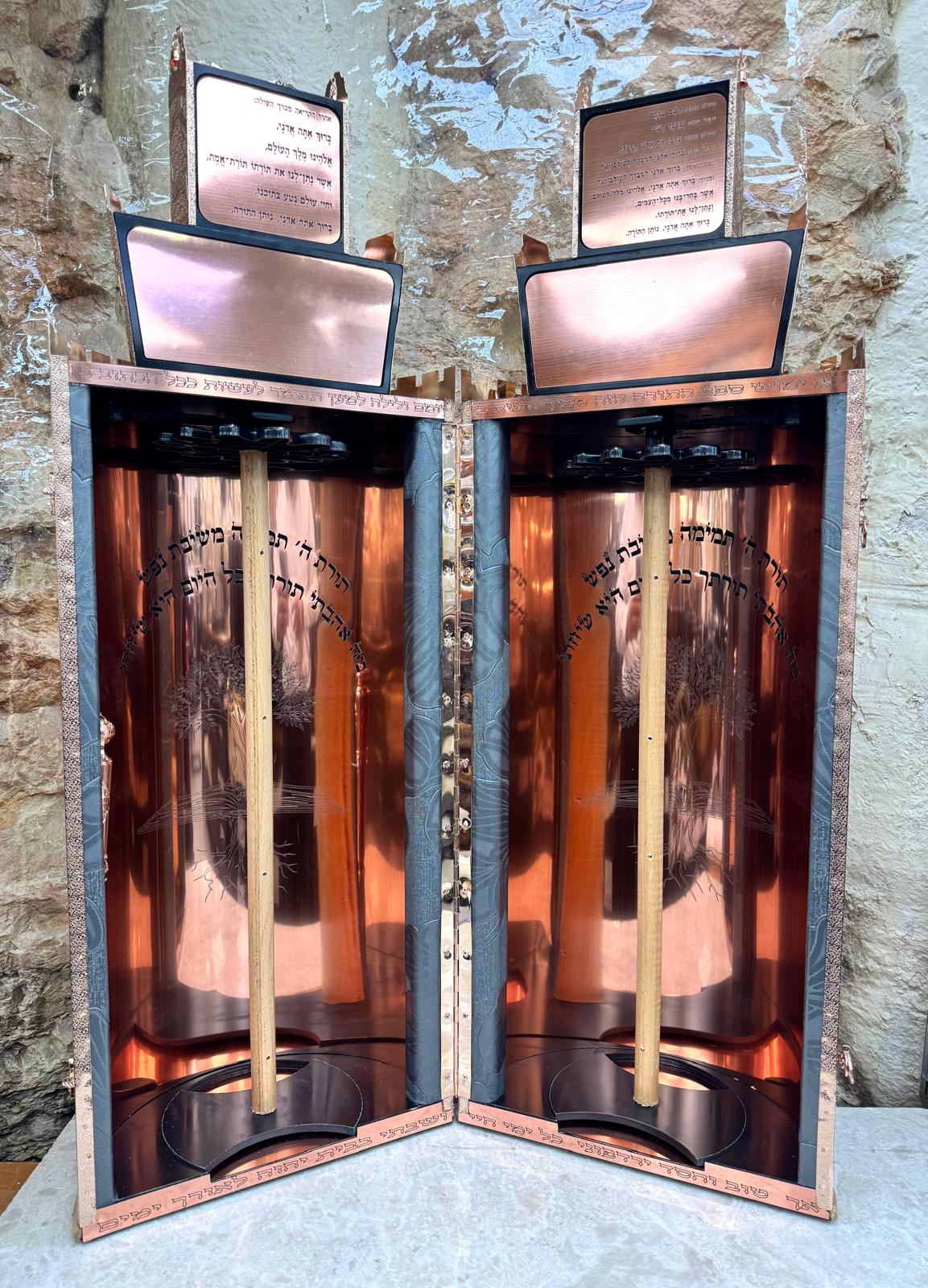 Torah Case with Rose Gold Plating - Image 2