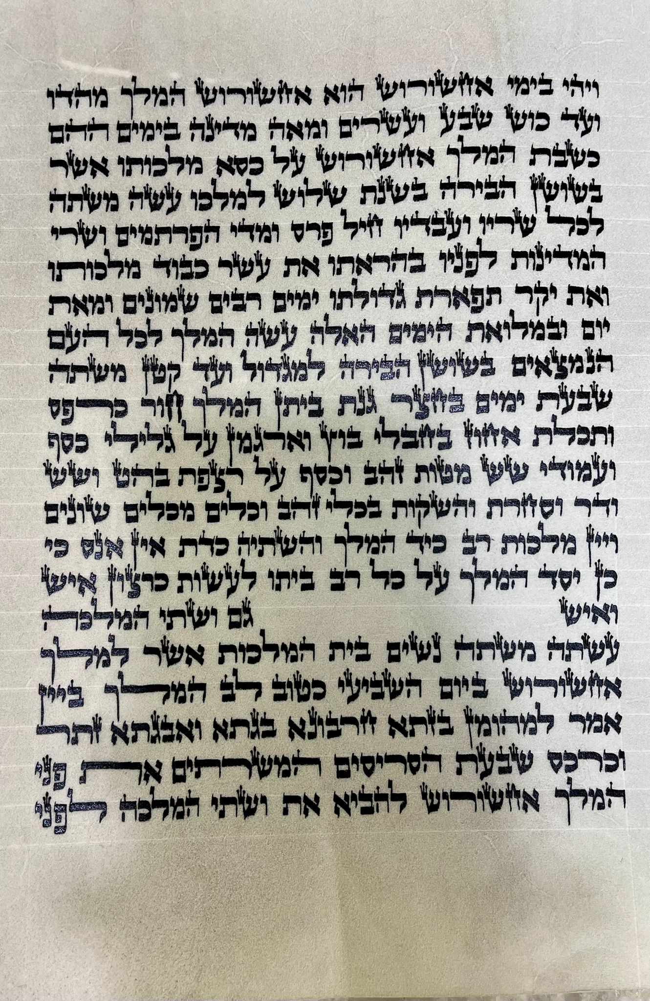 Megillah Sephardic 28 cm Cat. 627 (העתק) (העתק) (העתק) (העתק) - Image 3