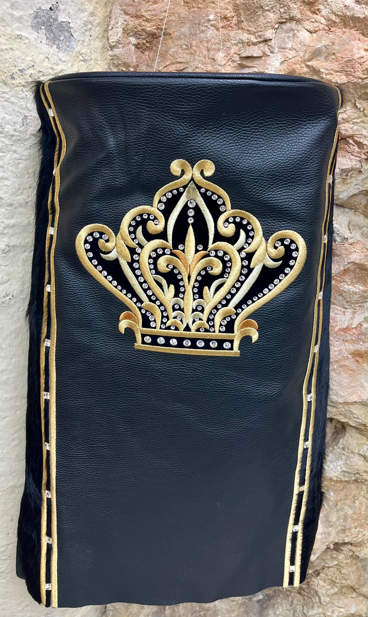 Velvet Torah Mantle - Inlaid - Blue (העתק) (העתק)