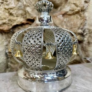 925 Silver-Plated Crown for a Small 30–36 cm Sefer Torah, Model III