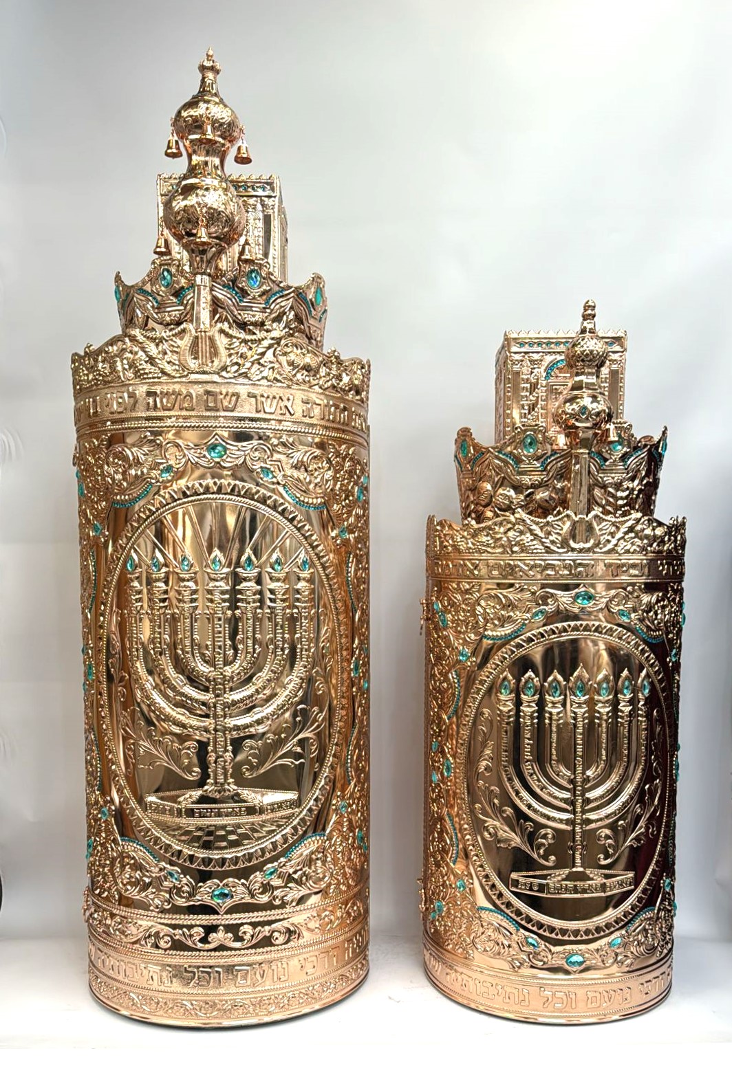 תיק מפואר לספר תורה דגם חושן משובץ זהב – תמונה 5