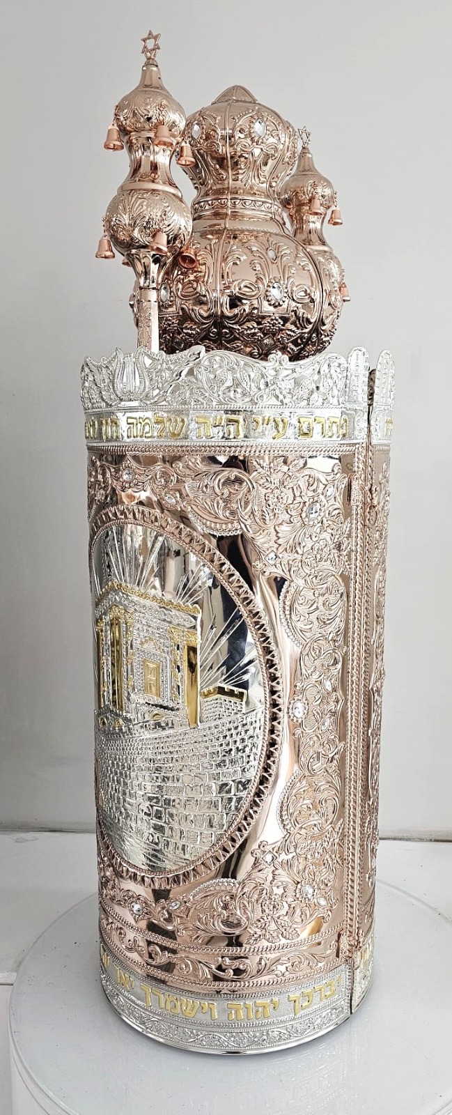 Magnificent Case for Sefer Torah Model Breastplate Inlaid (העתק) (העתק) (העתק) - Image 10