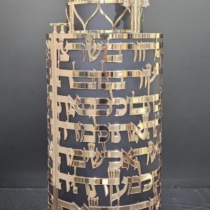 Magnificent Torah Case – Gold-Set Choshen (Breastplate) Design